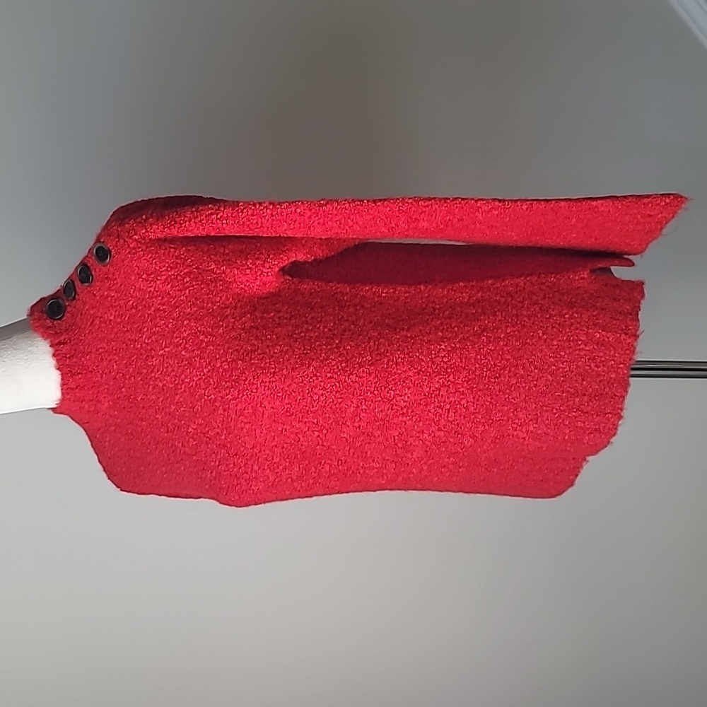 NWT Crewcuts Red Fuzzy Crew Neck Knit Sweater, Size 16(Girl) - Picture 12 of 12